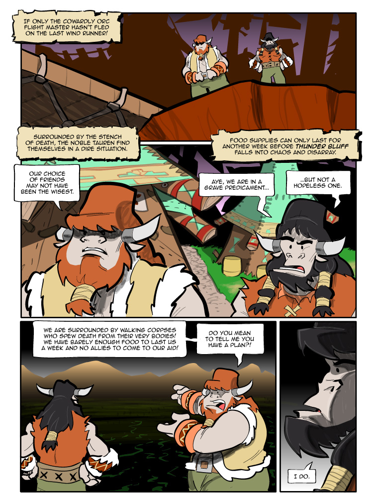Teh Gladiators Webcomic: The Cow With the Plan