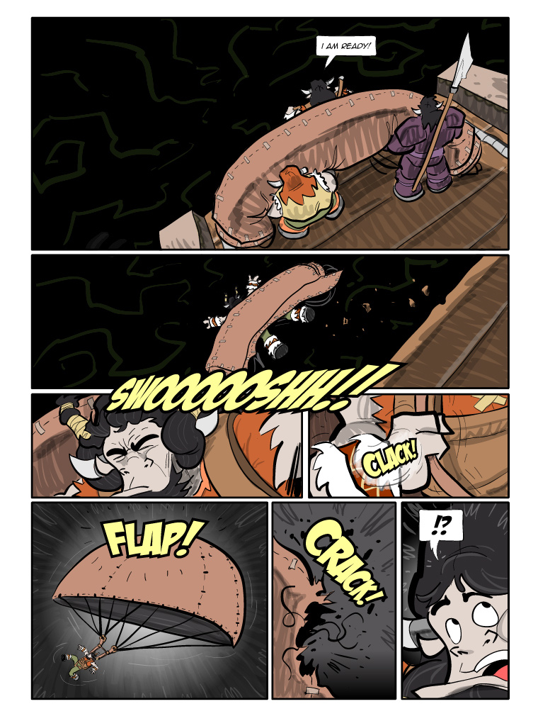 Teh Gladiators Webcomic: Swooooshh - The Chute Said