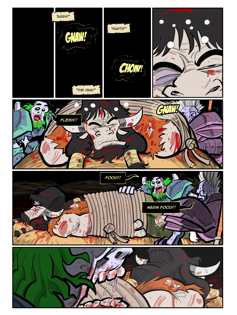 Teh Gladiators Webcomic: Some Macabre Scenes in This One