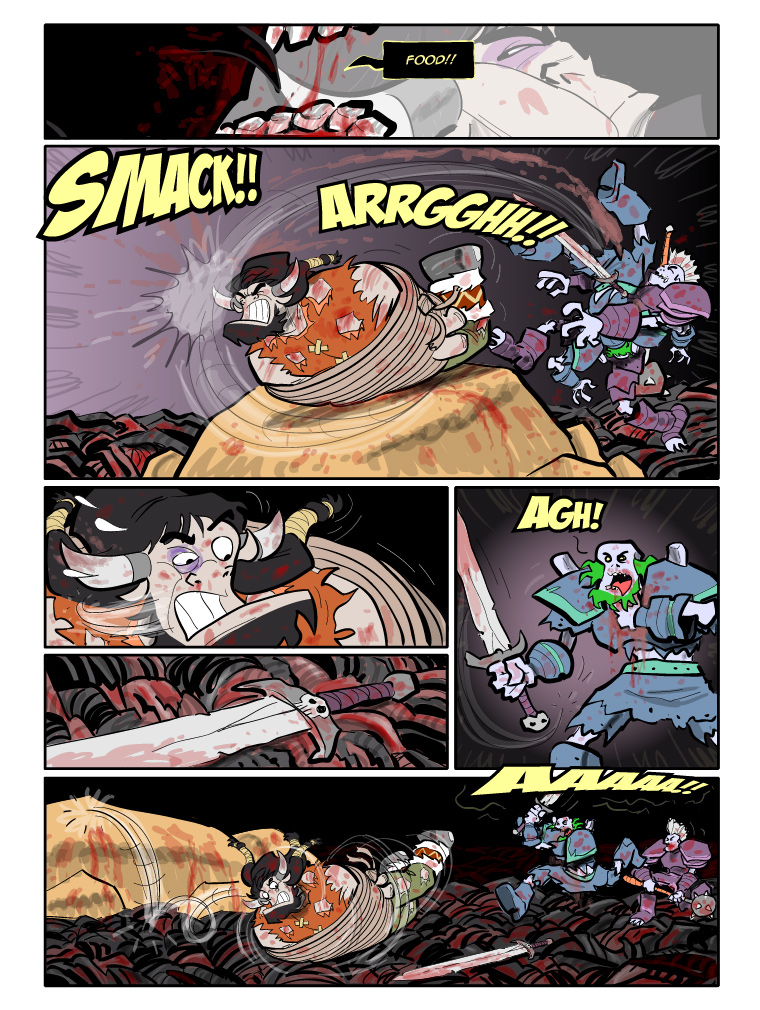 Teh Gladiators Webcomic: Some Macabre Scenes in This One