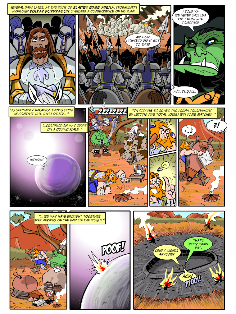 Teh Gladiators Webcomic: We are At The Crossroads - Literally?