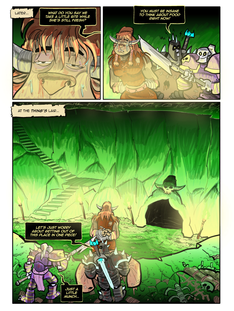 Teh Gladiators Webcomic: And Then the Thing Appeared...