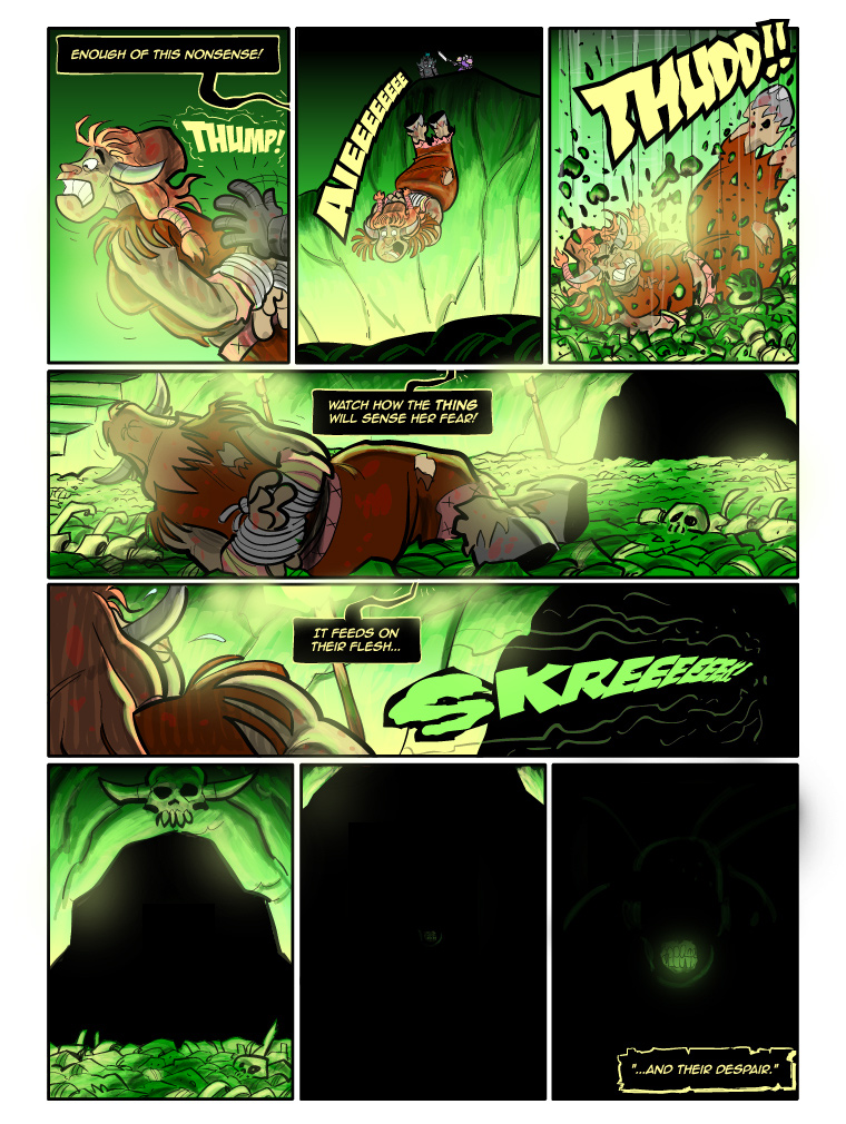 Teh Gladiators Webcomic: And Then the Thing Appeared...