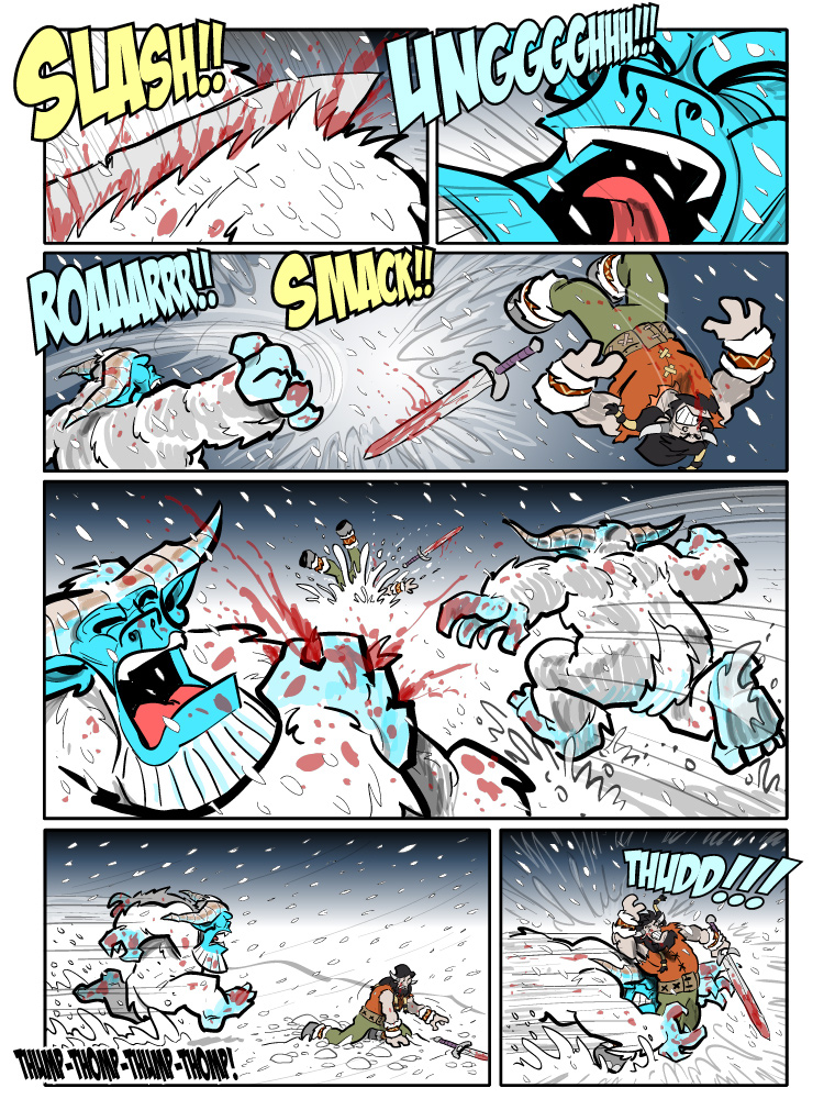 Teh Gladiators Webcomic: The Mistery of the Useless Sword Hand!