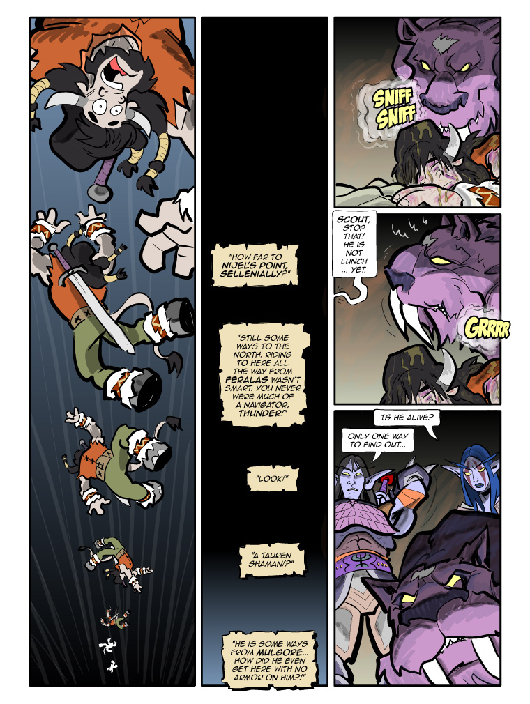 Teh Gladiators Webcomic: He's Not Lunch... Yet.
