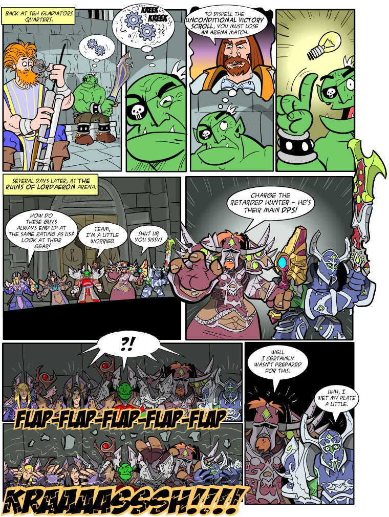 Teh Gladiators Webcomic: Surprise Visit and When Epics Were Epic