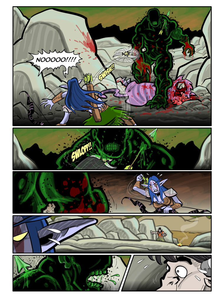 Teh Gladiators Webcomic: Lightning Bolt Vs. The Faceless Guy