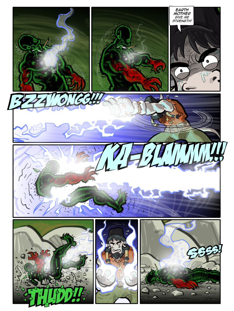 Teh Gladiators Webcomic: Parting His Hair Differently