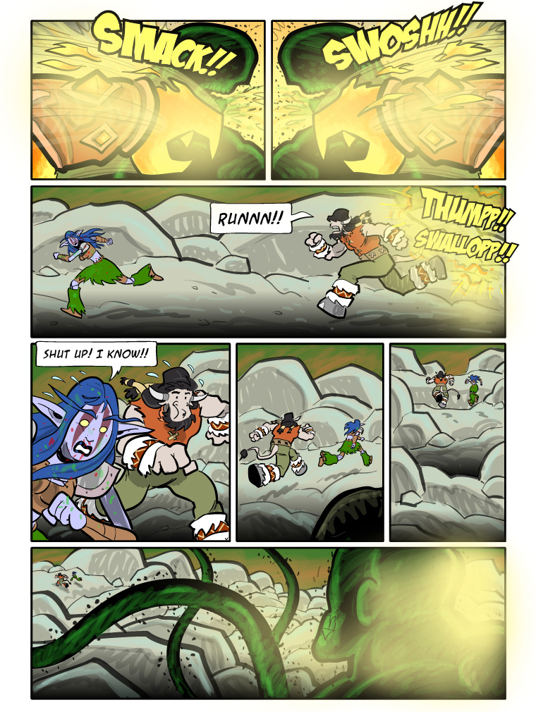 Teh Gladiators Webcomic: Run is the Operative Word Here