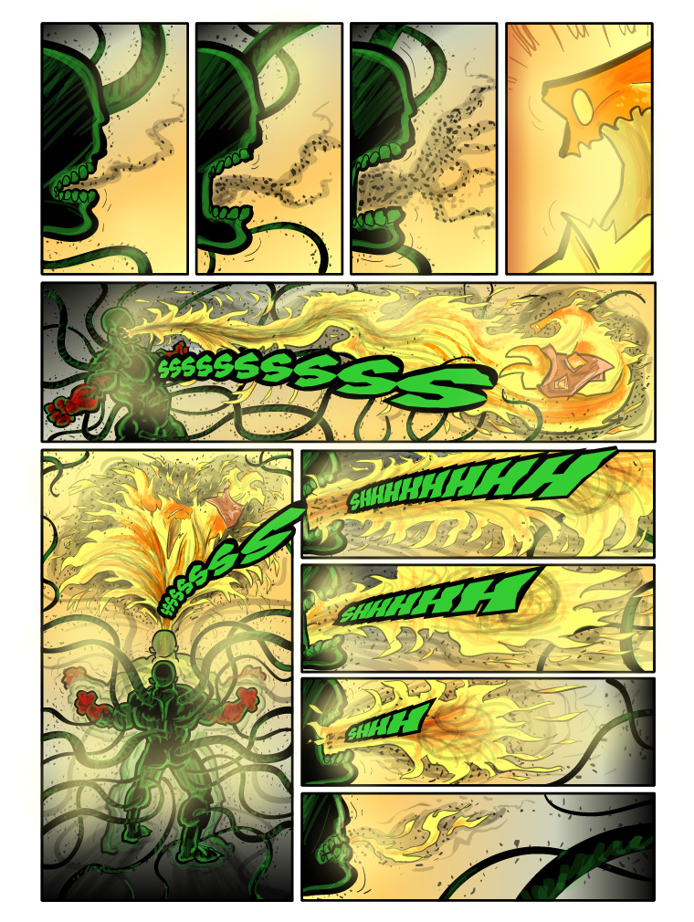 Teh Gladiators Webcomic: So Long, Fire Elemental!