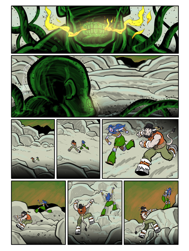 Teh Gladiators Webcomic: So Long, Fire Elemental!