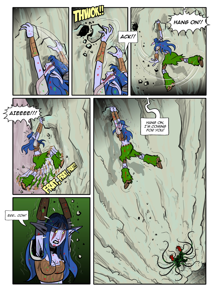 Teh Gladiators Webcomic: And Then There Was A Cliff!