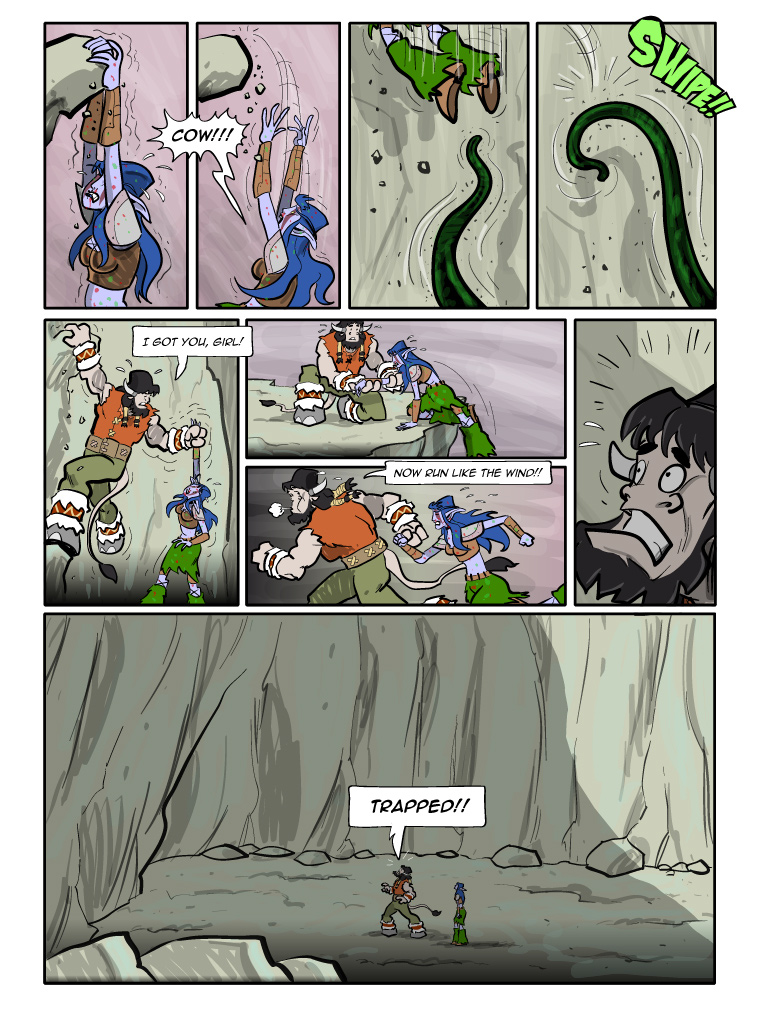 Teh Gladiators Webcomic: And Then There Was A Cliff!