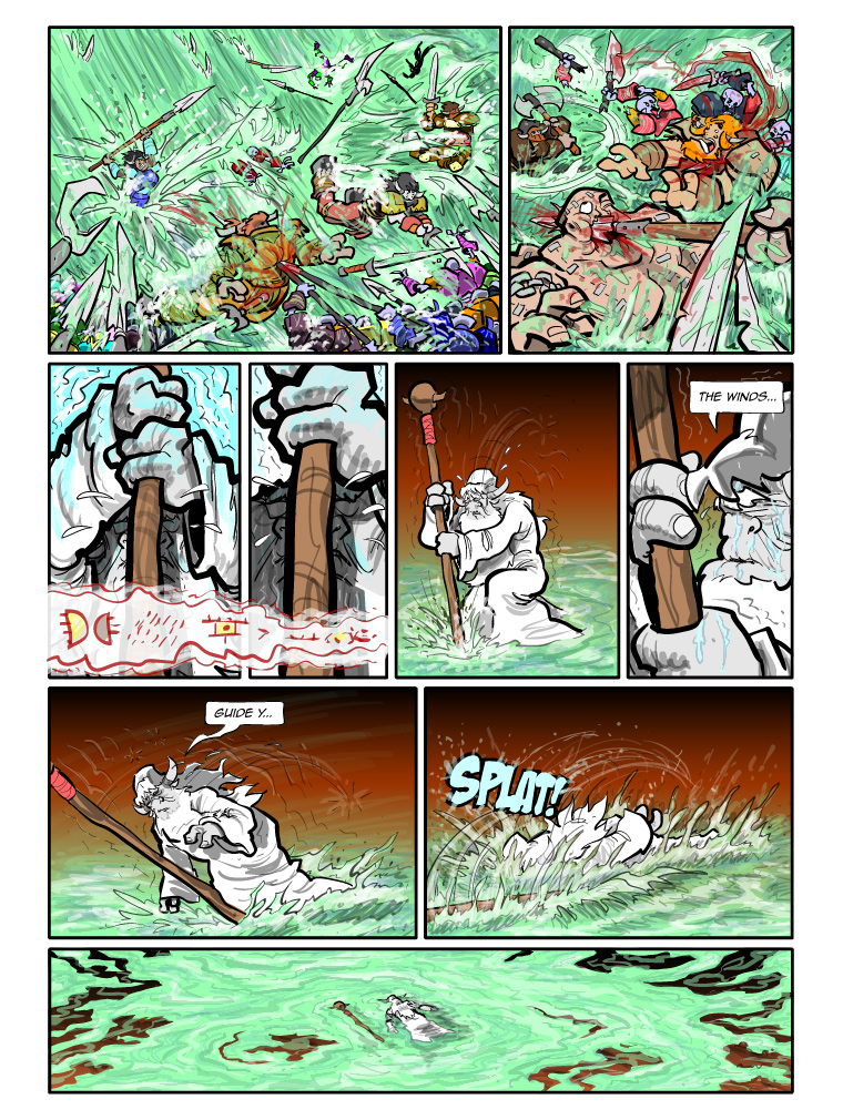 Teh Gladiators Webcomic: Going Out With A Splash!