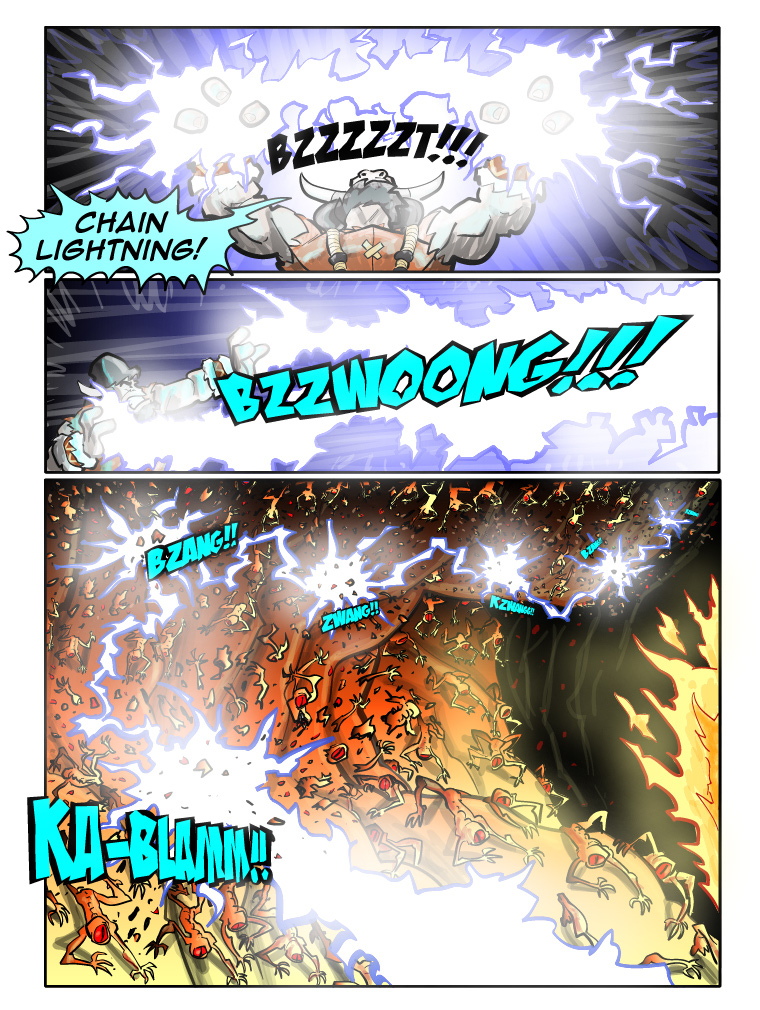 Teh Gladiators Webcomic: Multi Shot Don't Fail Me Now!