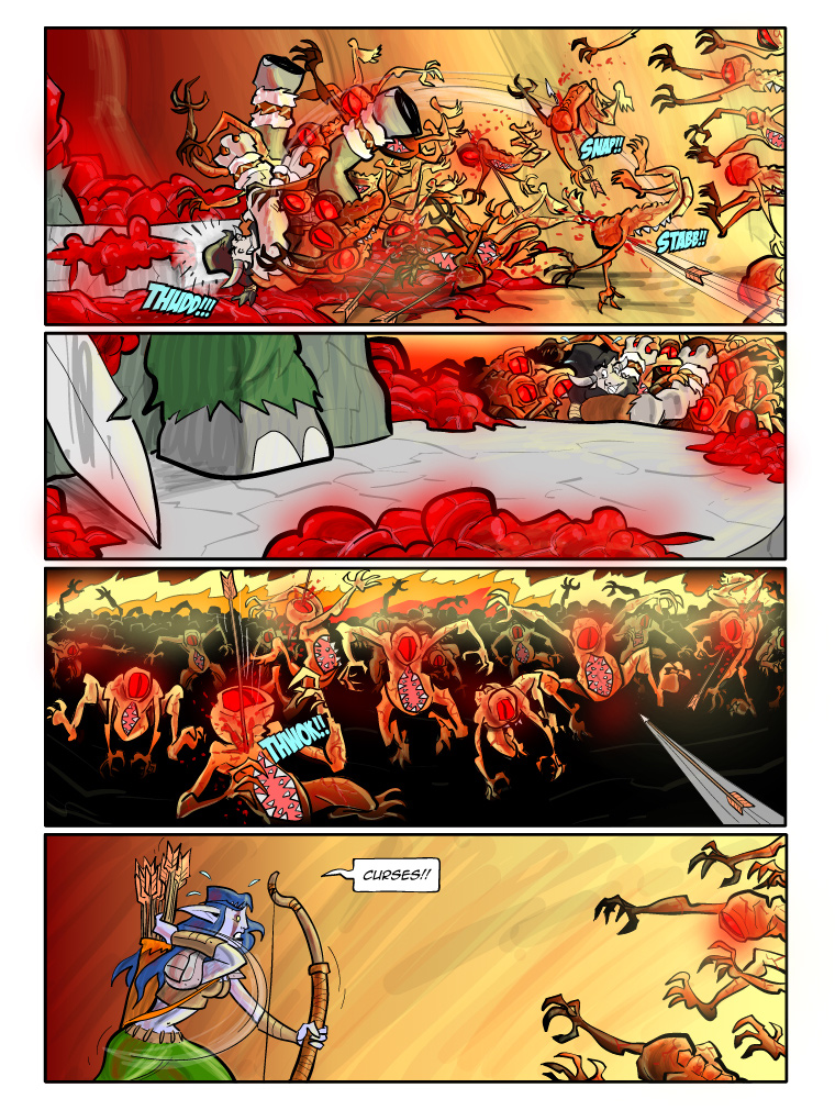 Teh Gladiators Webcomic: Keep Swinging!