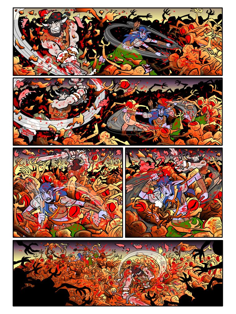 Teh Gladiators Webcomic: Slash and Hack