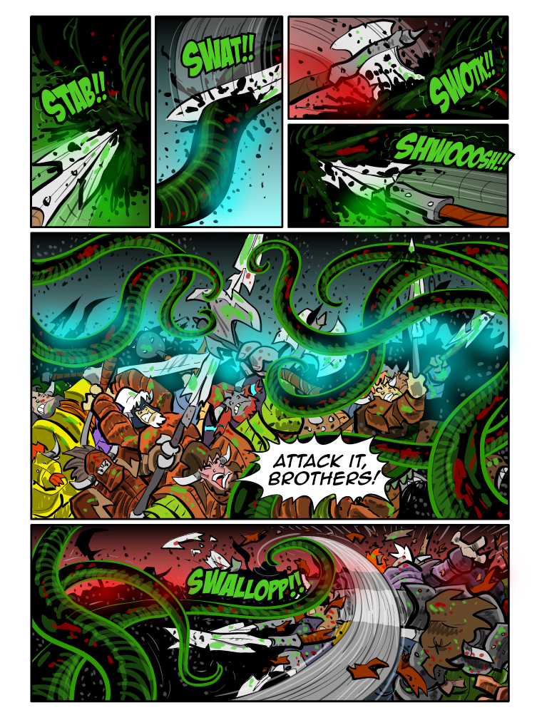 Teh Gladiators Webcomic: The Monster Dominates!