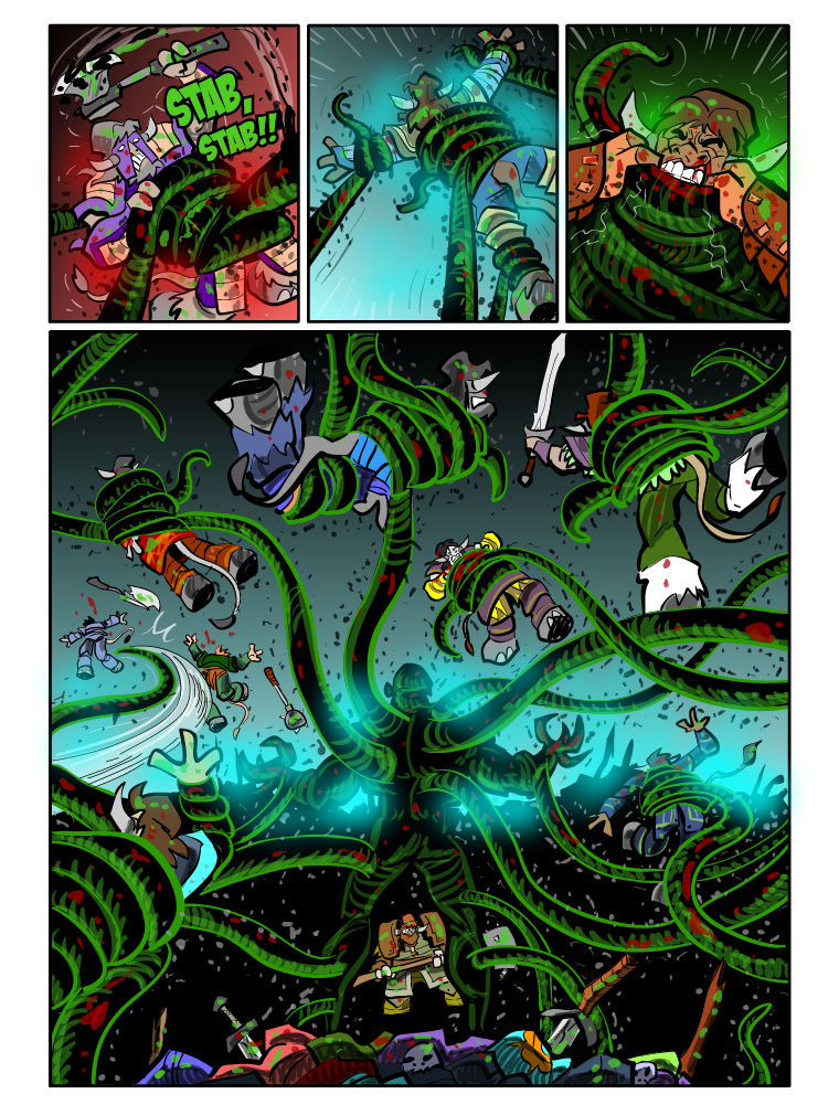 Teh Gladiators Webcomic: The Monster Dominates!