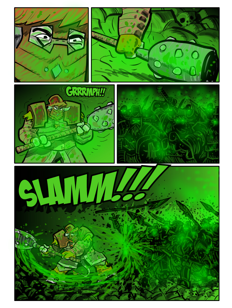Teh Gladiators Webcomic: Stuck Between A Rock... And A Monster