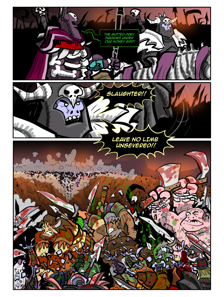 Teh Gladiators Webcomic: What's That I Hear in the Distance? Thunder, Lightning?
