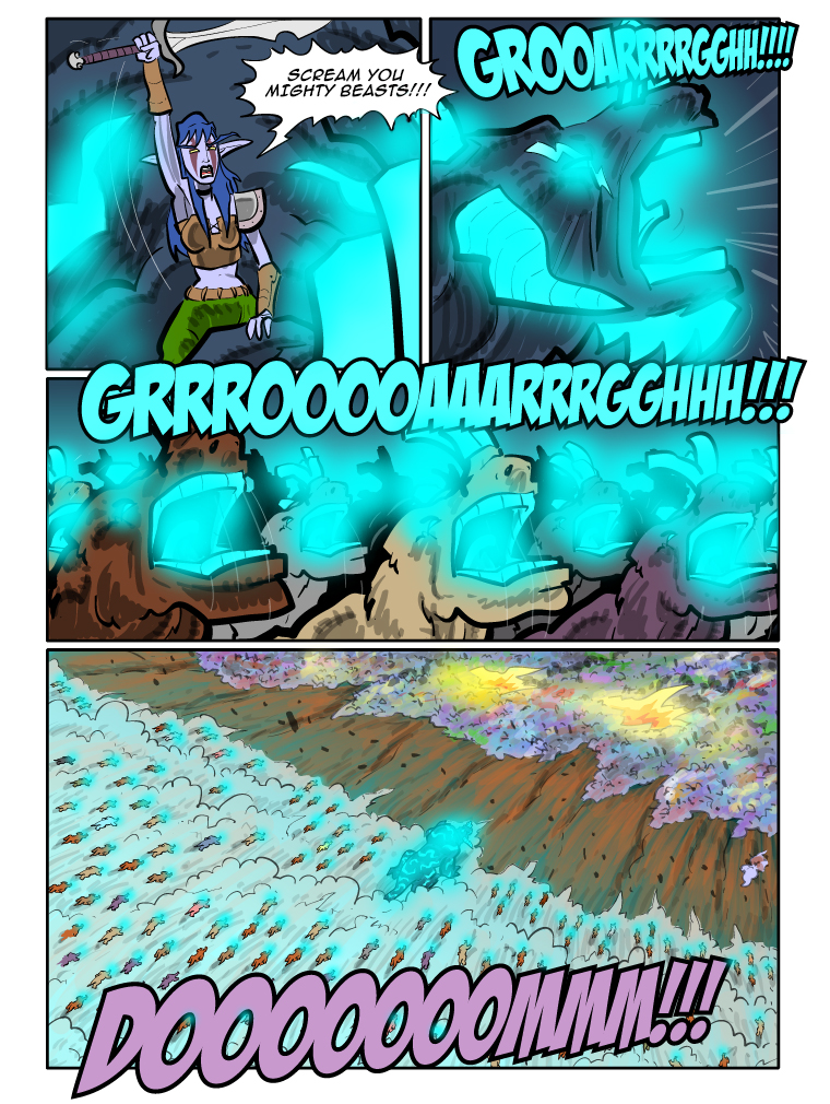 Teh Gladiators Webcomic: Scream You Mighty Beasts!