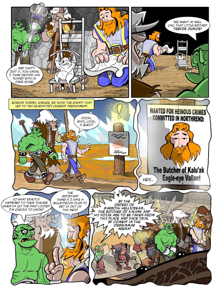 Teh Gladiators Webcomic: Wanted: Dead or Alive