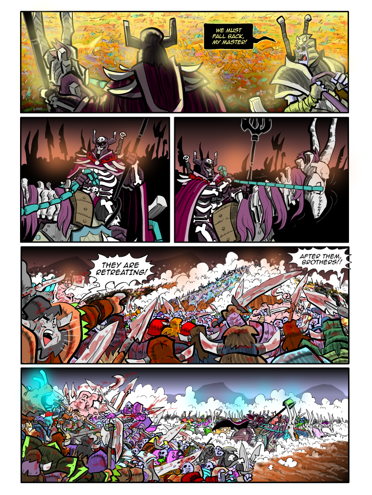 Teh Gladiators Webcomic: Game of Bones - A Swarm of Cows