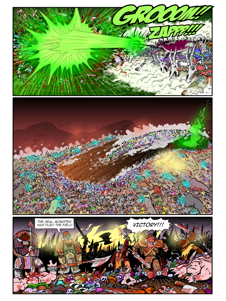 Teh Gladiators Webcomic: Game of Bones - A Swarm of Cows