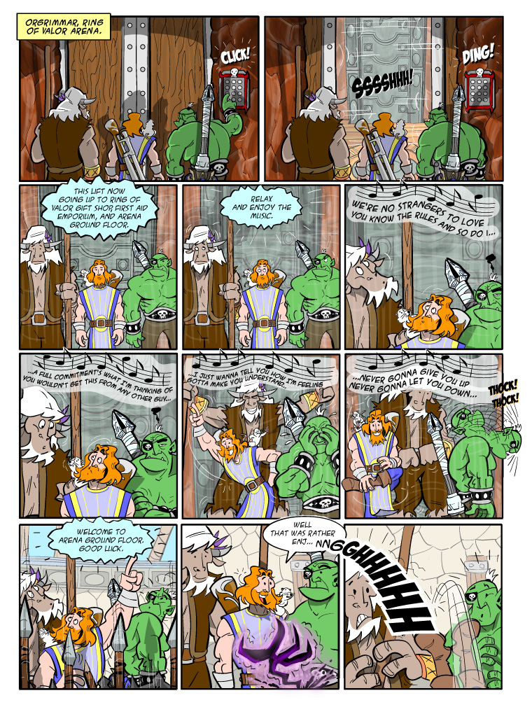 Teh Gladiators Webcomic: Ground Floor: Arena Grounds!