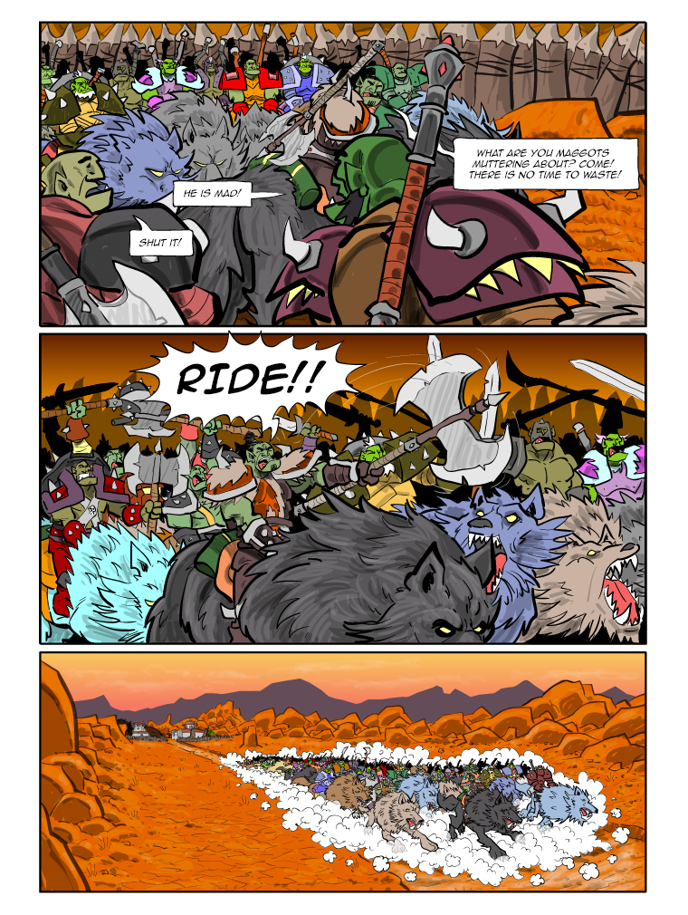 Teh Gladiators Webcomic: At Least You Get Four Pages This Week!