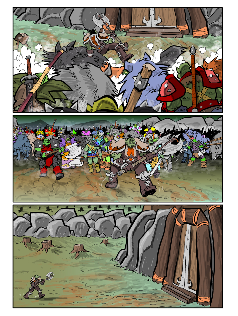 Teh Gladiators Webcomic: A Knock at the Door
