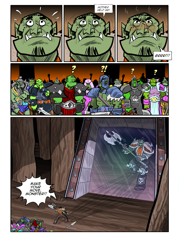 Teh Gladiators Webcomic: Make Your Move!