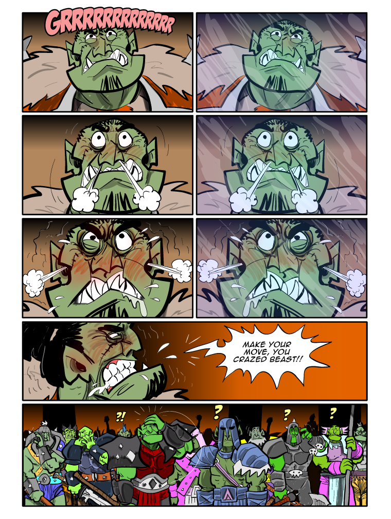 Teh Gladiators Webcomic: Make Your Move!
