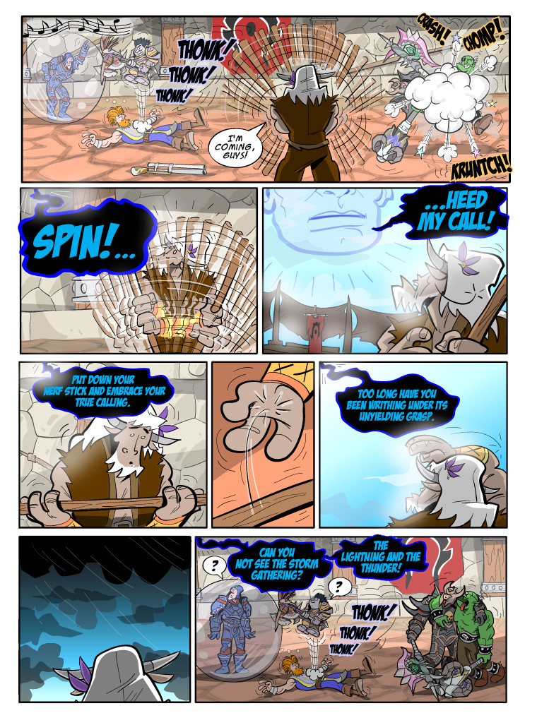 Teh Gladiators Webcomic: Put Down Your Nerf Stick!