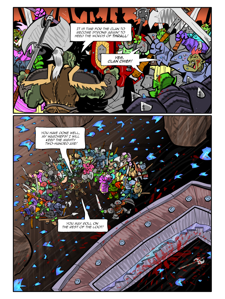Teh Gladiators Webcomic: What'd He Drop?!