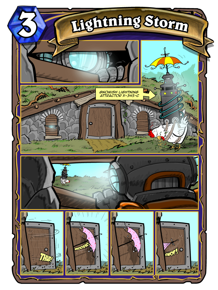 Teh Gladiators Webcomic: That Dreaded Shaman Card