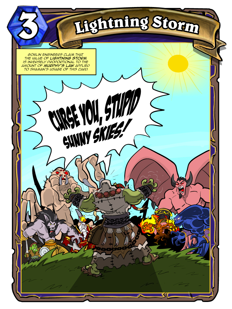 Teh Gladiators Webcomic: Lightning Storm - Shaman Perspective