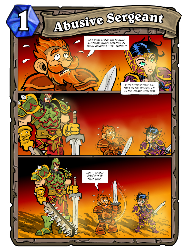 Teh Gladiators Webcomic: That Sweet Abusive Song He Sings