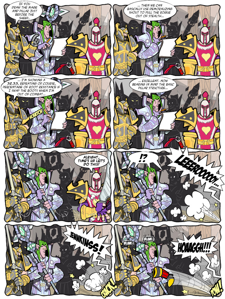Teh Gladiators Webcomic: At Least I Had Chicken...