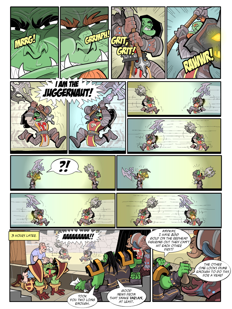 Teh Gladiators Webcomic: I Am the Juggernaut!