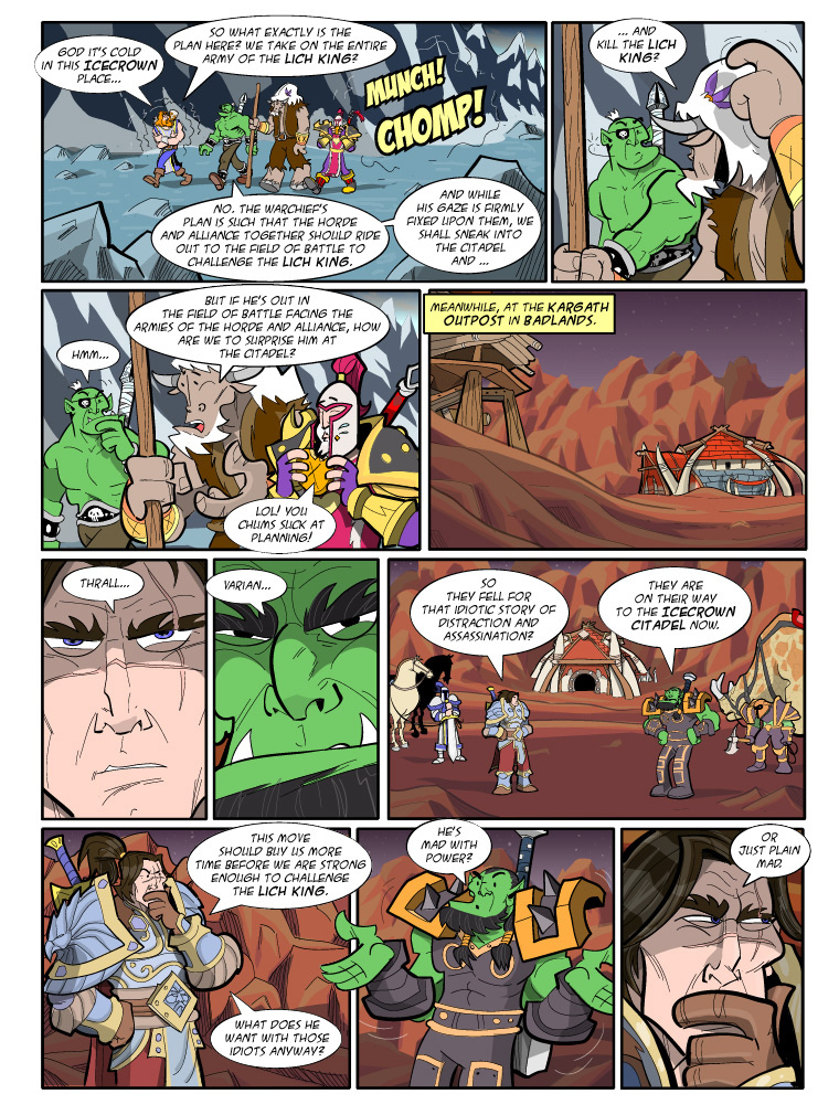 Teh Gladiators Webcomic: You Chums Suck At Planning!