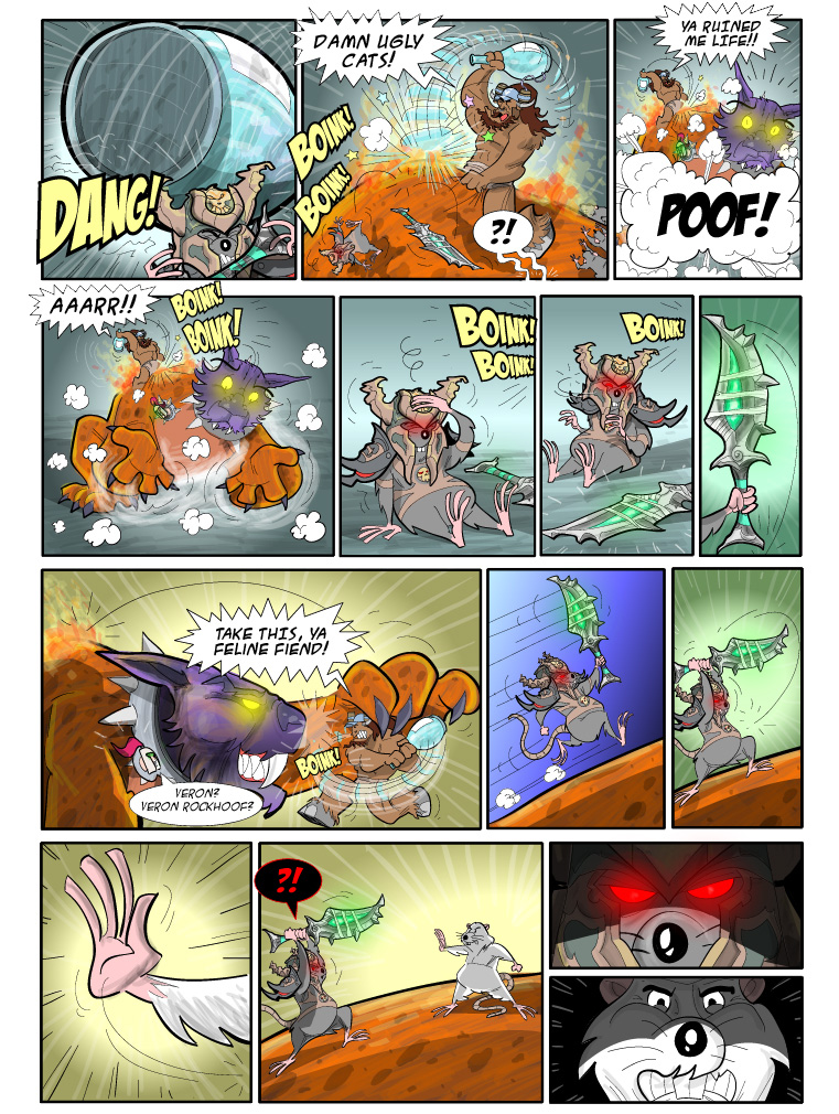 Teh Gladiators Webcomic: Take This, Ya Fiend!