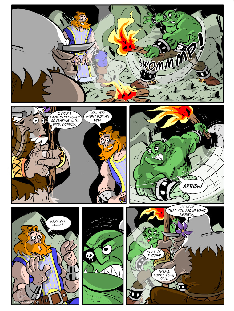 Teh Gladiators Webcomic: The Genesis (Page 9)